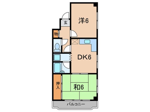 シャルム甲子園２番館の物件間取画像